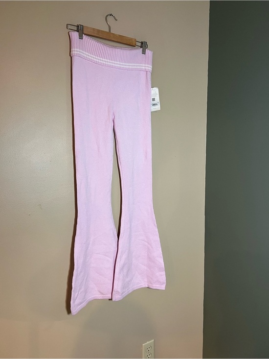 Altar'd State Pants - Altard State As Revival Pink Knit Pullover Flared Pants